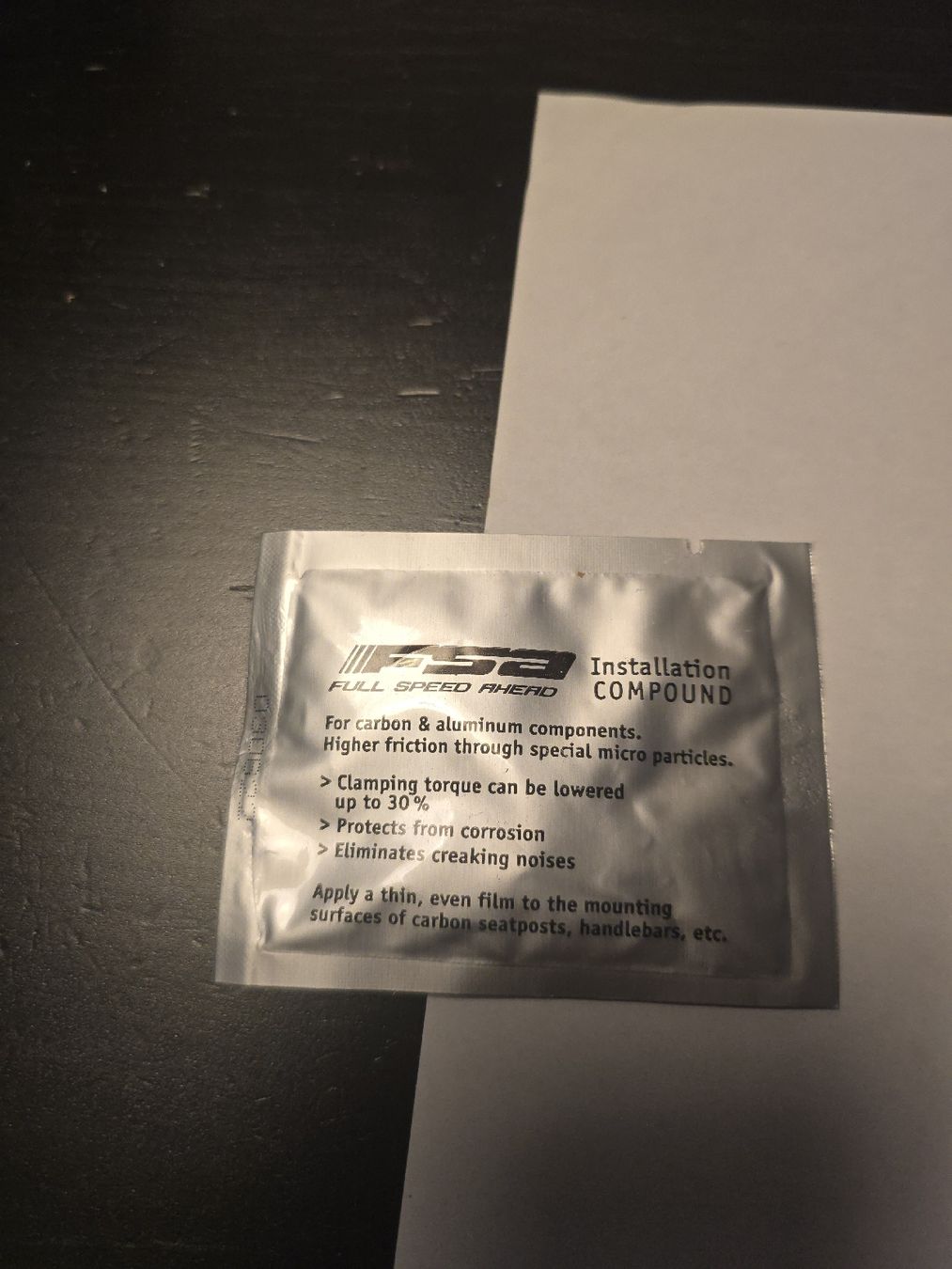 Ersatzteile: FSA Montagepaste Carbon Montagepaste - Herbstaktion! – Neu und originalverpackt aus Reinach BL von NadineBurger 1