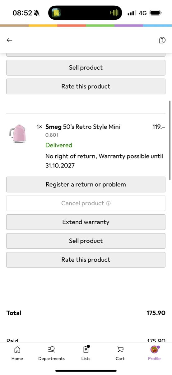 Smeg Elettrodomestici da cucina: Smeg Wasserkocher – Nuovo (secondo la descrizione) da Knonau venduto da lyd_87tx 2