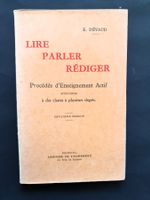 Lire Parler Rédiger, Eugène Dévaud, 1935 Université Fribourg