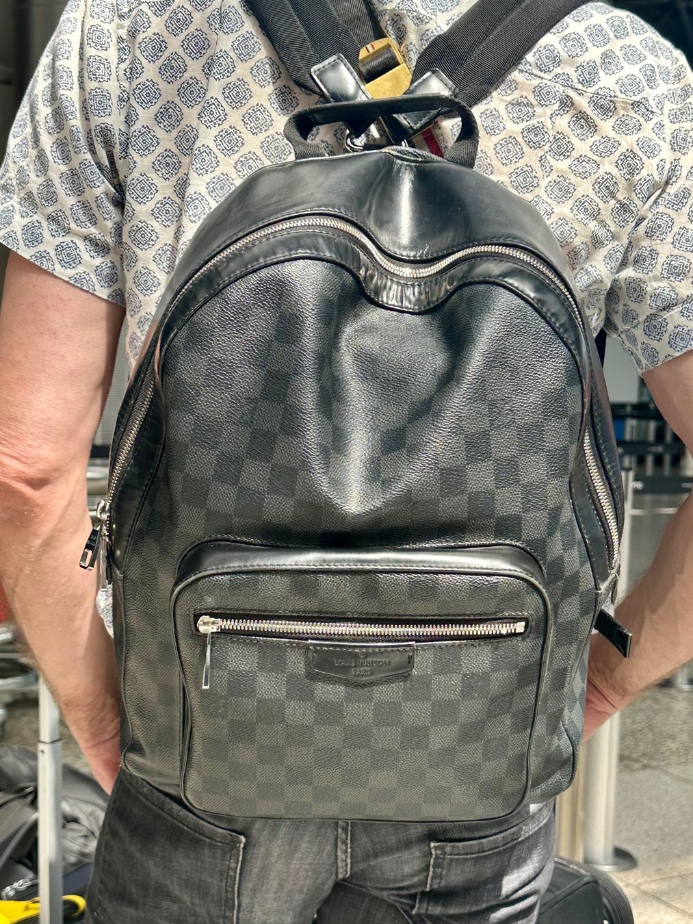 Louis Vuitton Zaini: Louis Vuitton Josh Damier Graphite Rucksack – Usato da Winterthur venduto da ivan12891
