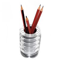 Designer Bleistift-Halter Plexiglas - Botta Florenz 1970s