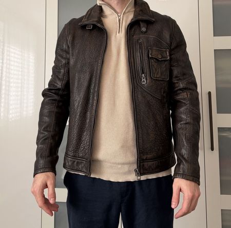 Gipsy Lederjacke Herren Grösse M - Top Zustand für den Winte