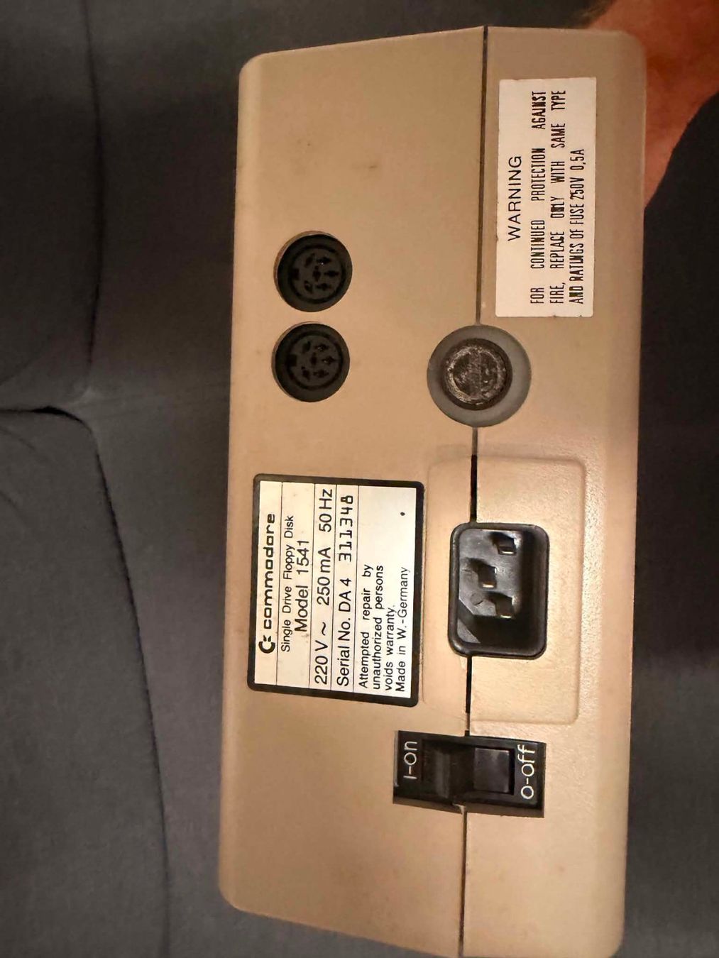 Commodore PC: Commodore Disk Drive 1541 not tested – Usato da Giubiasco venduto da Ticinerd 1