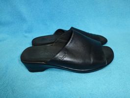 GABOR SLIPPER UK 4,5 GR 37,5 HANDSCHUH WEICHES LEDER SCHWARZ