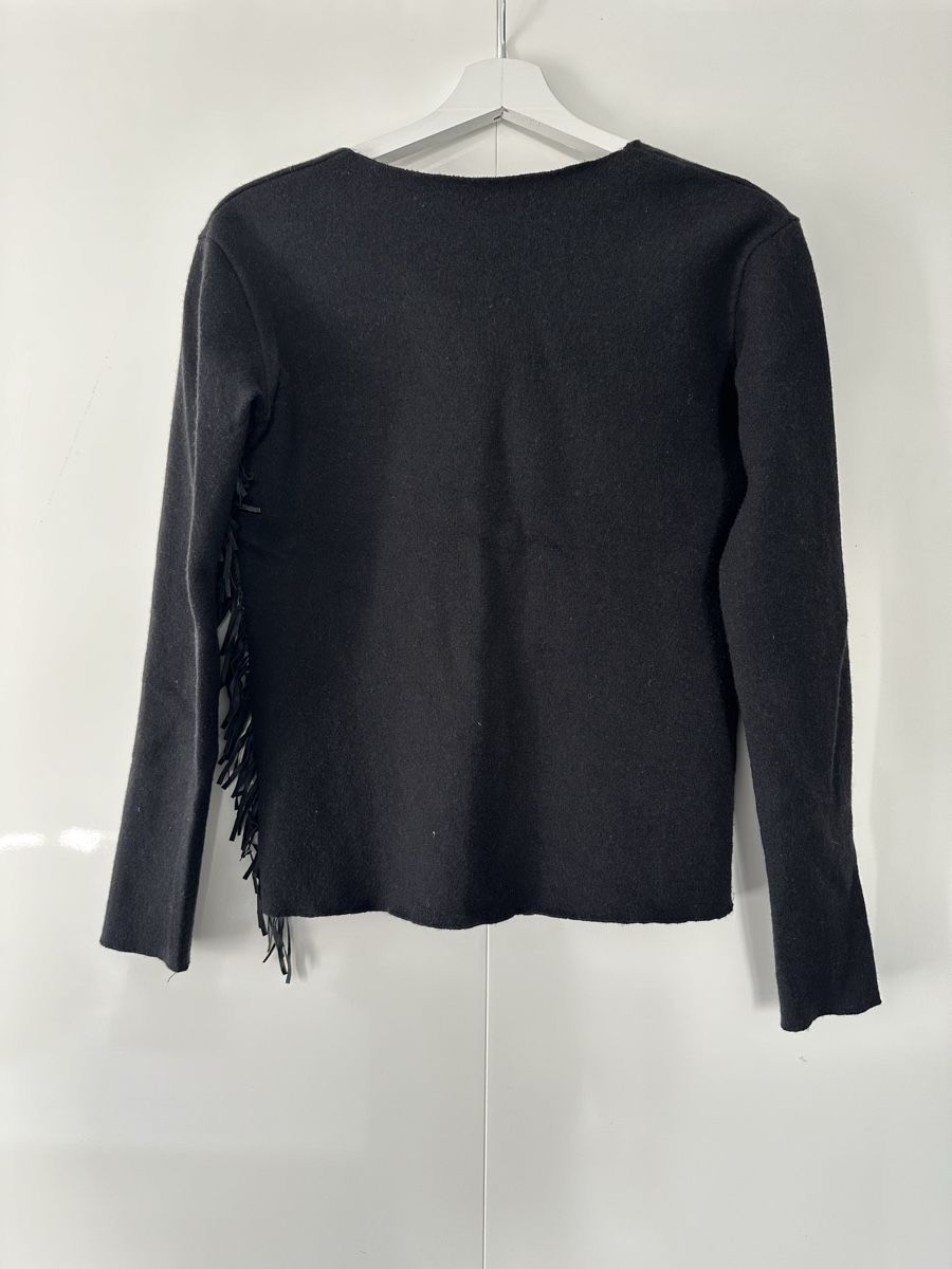Pullover & Sweatshirts: 100% merino wool black V neck sweater – Gebraucht aus Uster von Monika_OB 6