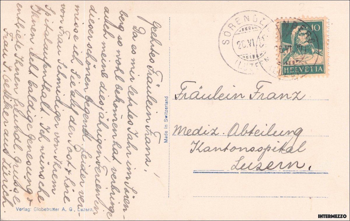 Cartoline postali: Sörenberg LU  // 1920 Entlebuch // Sommer – Usato da Basel venduto da intermezzo12 1