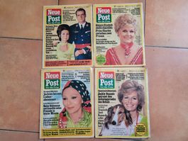 Neue Post Illustrierte 4 Hefte Konvolut 1975 guter Zustand