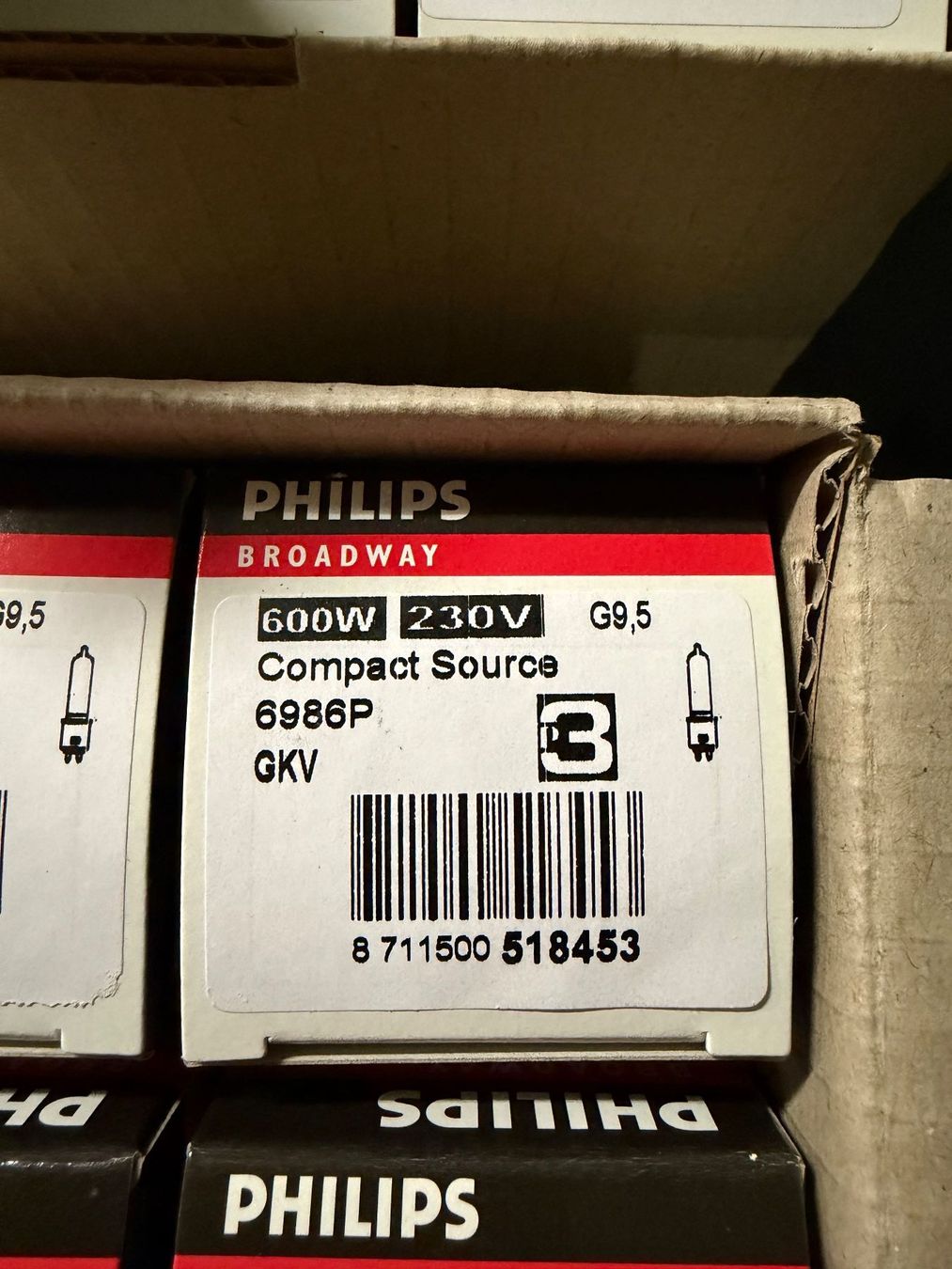 Philips Lampade: Leuchtmittel Philips 600W / 230V 6986P – Nuovo e nell'imballaggio originale da Gossau SG venduto da inf_777z