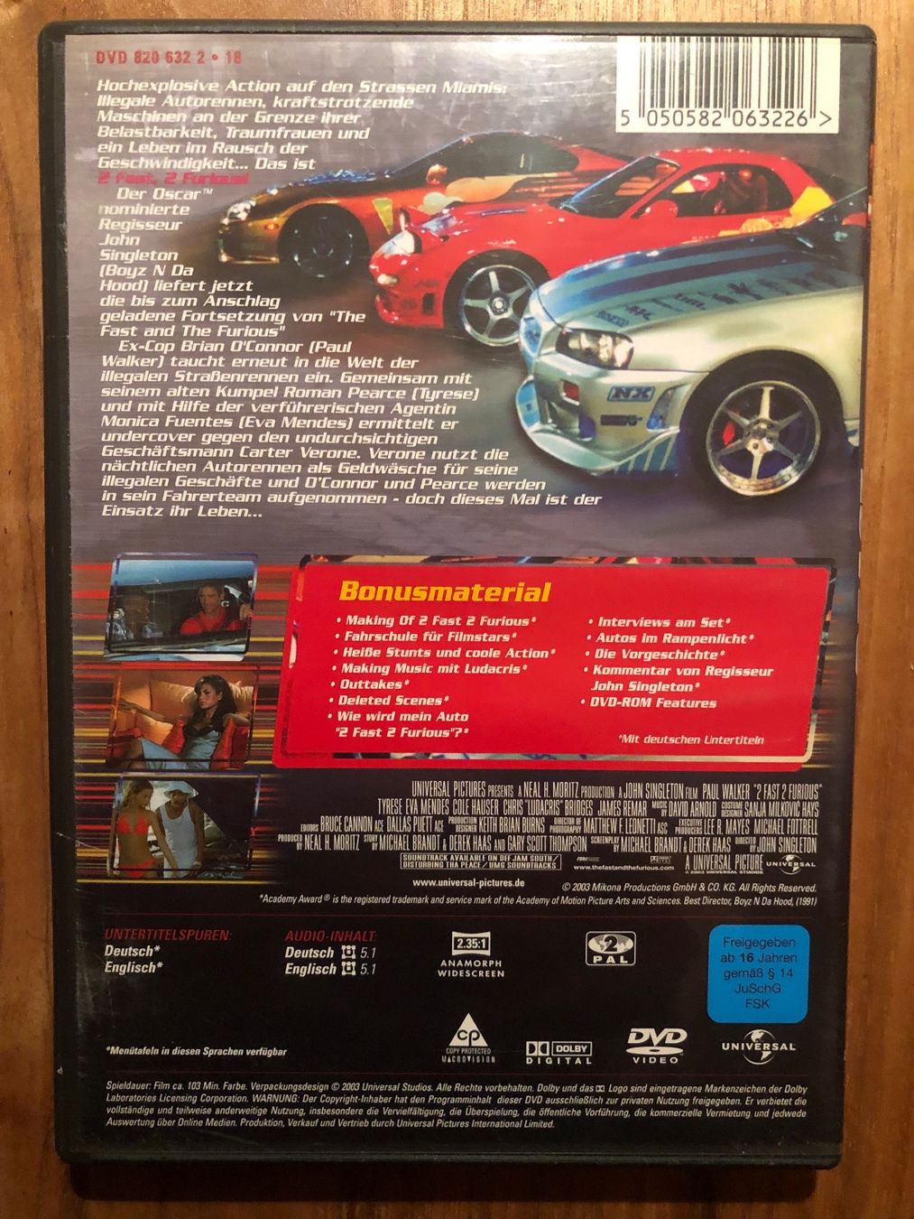 Tutti i DVDs: DVD 2 Fast 2 Furious – Usato da Belp venduto da brb66 1