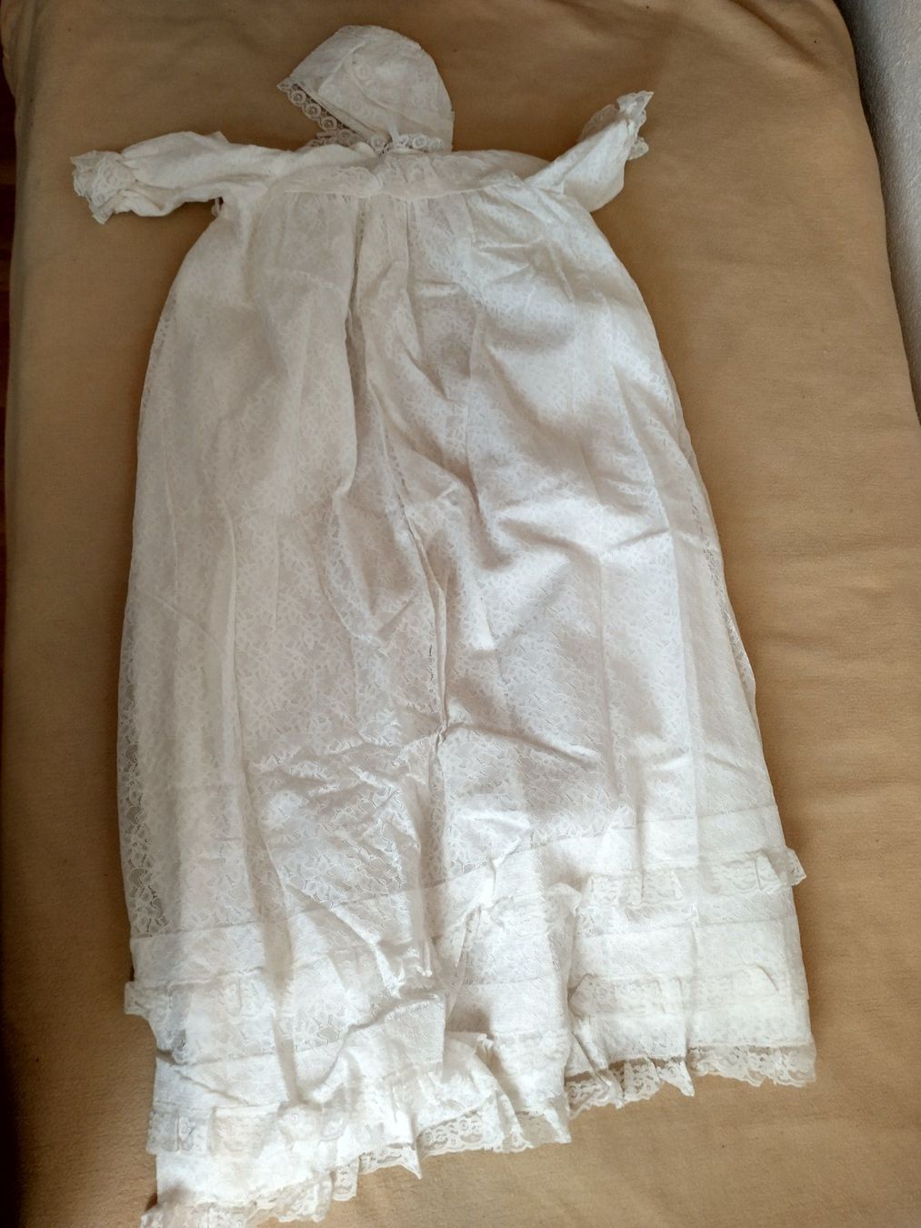 Vestiti & Gonne: Wunderschönes, antikes Taufkleid mit Häubchen, Spitze – Usato da Löhningen venduto da Chimae67 1