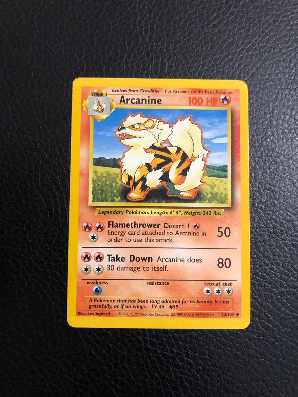 Pokémon Carte collezionabili: Base Set Arcanine 23/102 Ab 1 – Usato da Paradiso venduto da Pkmn10