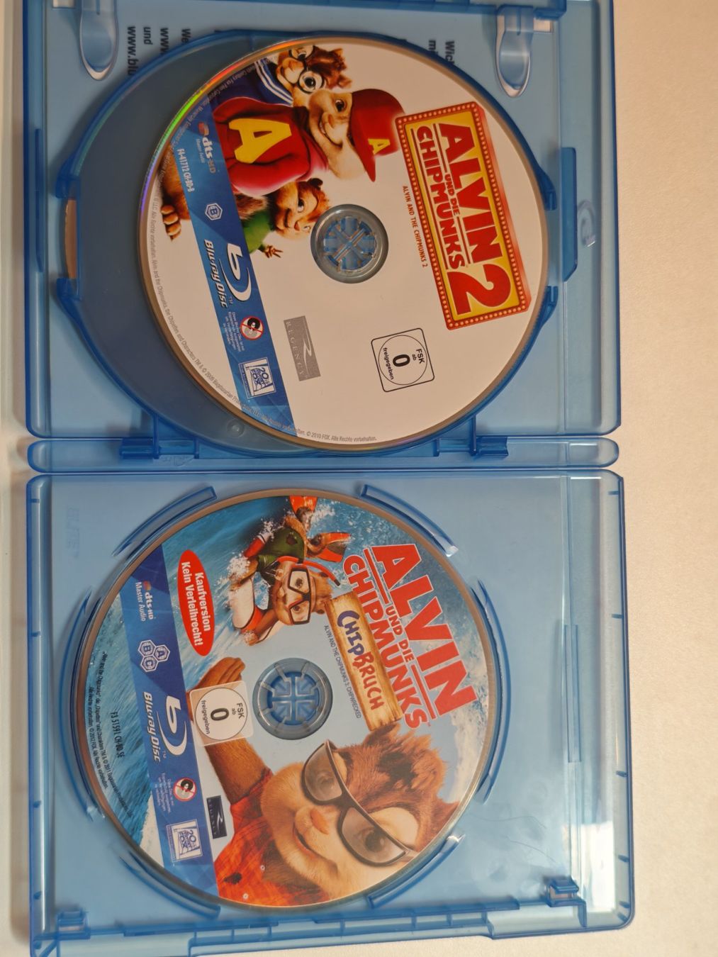 Alle DVDs: Alvin und die Chipmunks 1, 2 & 3 – Gebraucht aus Liestal von Kratzilla 2