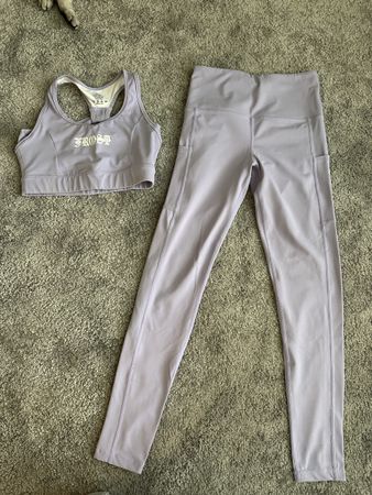 Sportset Yoga/Fitness, Lila, Grösse M