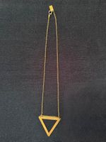 Garnett Jewelry USA Kette mit Dreieck Anhänger, Goldfarben
