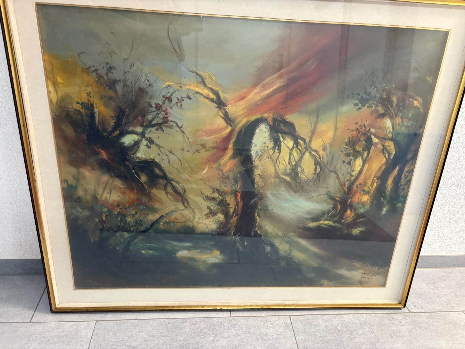 Dipinti: 113 x93/ A. Rizzo DA CONTESSE/ Öl Gemälde magisch – Usato da Ottenbach venduto da TimelessEmotions.