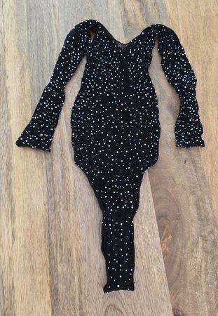 Sexy body Netz mit Steinbesatz schwarz Grösse S-M-L
