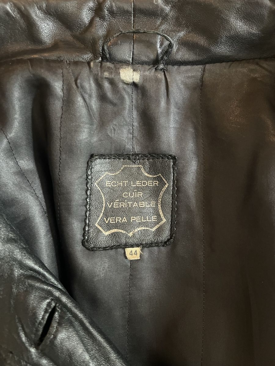 Cappotti: Vintage Leder Mantel, Grösse 44 – Usato da Zürich venduto da romcam 4
