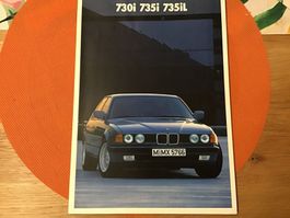 BMW 730i - 735iL Verkaufsprospekt 1986