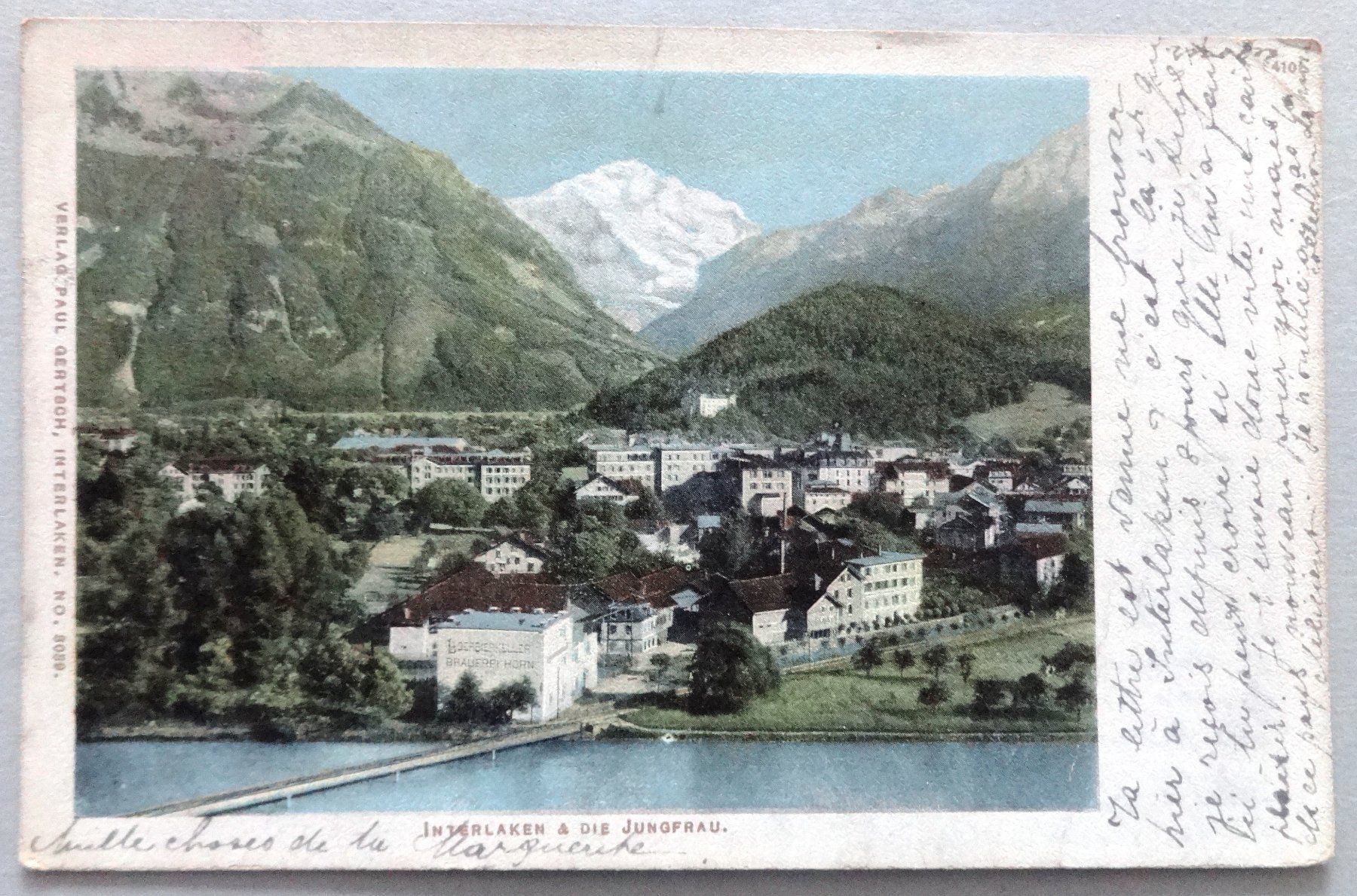 Cartoline postali: Interlaken und die Jungfrau – Usato da Fétigny venduto da Billy2miny