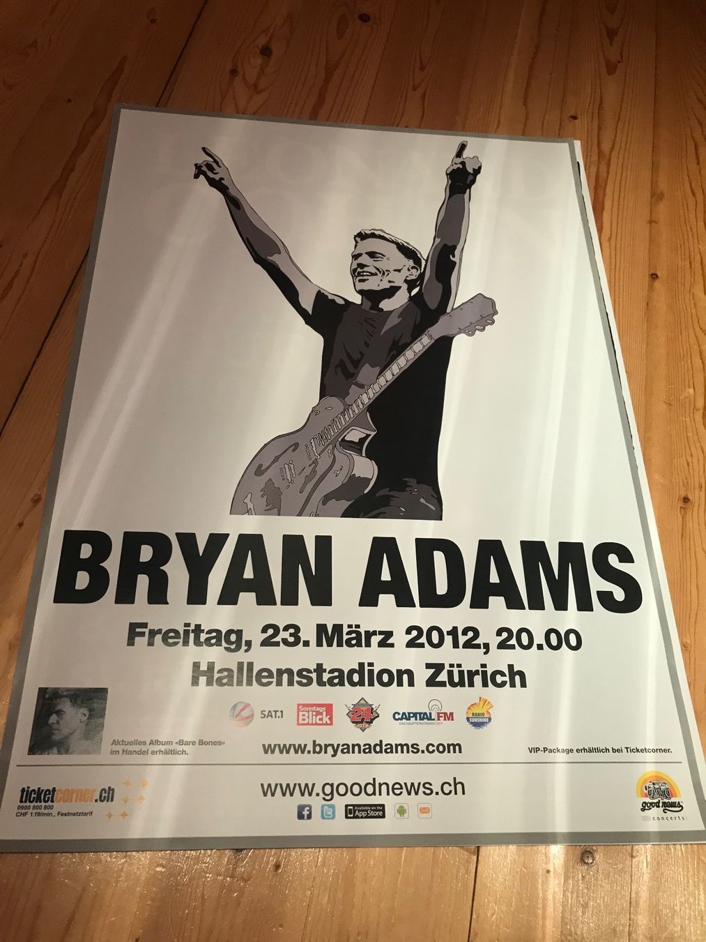 Foto & Immagini: Bryan Adams 4 Orginal Konzert Poster – Usato da Basel venduto da Stars12355 2