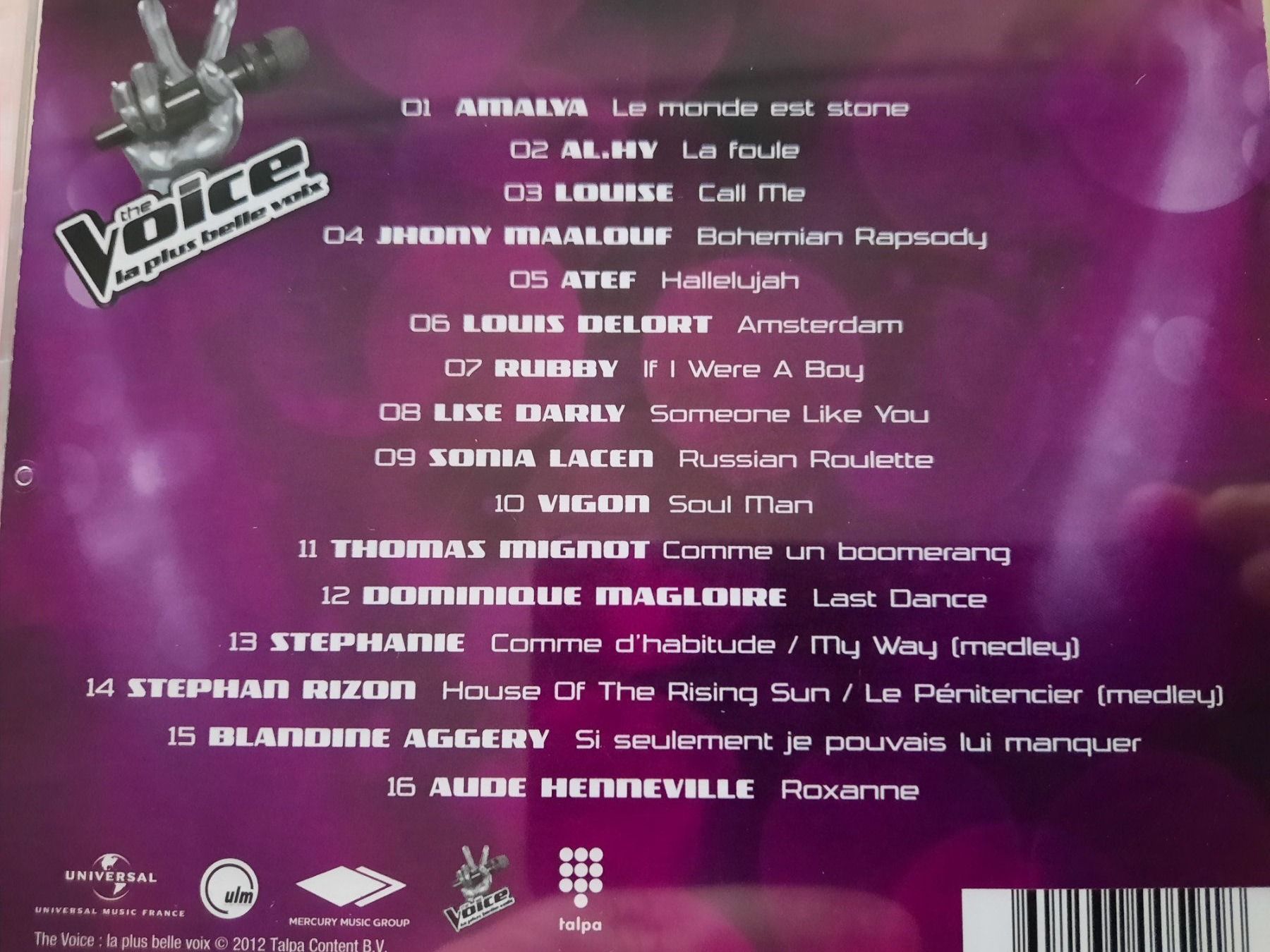 CD: Cd The Voice Compil La plus belle voix - Volume 3 – Usato da Pully venduto da bro_n52j 3