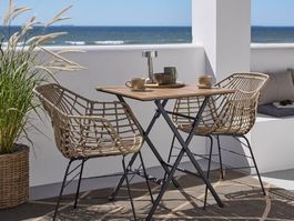 Zwei Gartenstühle ILDERHUSE natur Polyrattan