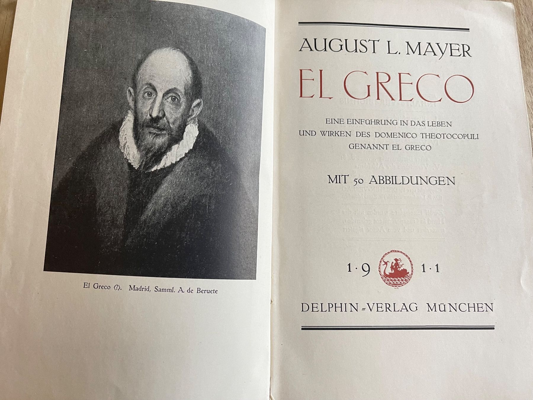 Libri: El Greco - August L. Mayer, 1911 – Usato da Zuerich venduto da Dorsi 1