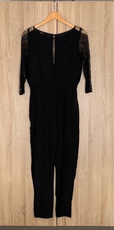 Spitzen Overall Jumpsuit schwarz Grösse S Marke Cory