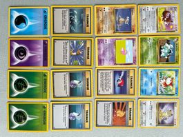 Pokémon Karten Lot 16x Deutsch Base & Jungle 1999 Vintage