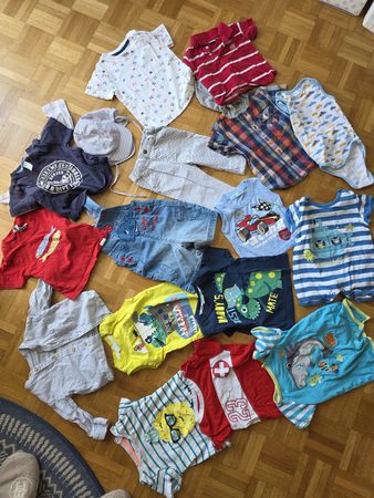 Baby Sommer Sonnenhut Latzhose T-Shirts Bodies 74 80 Junge