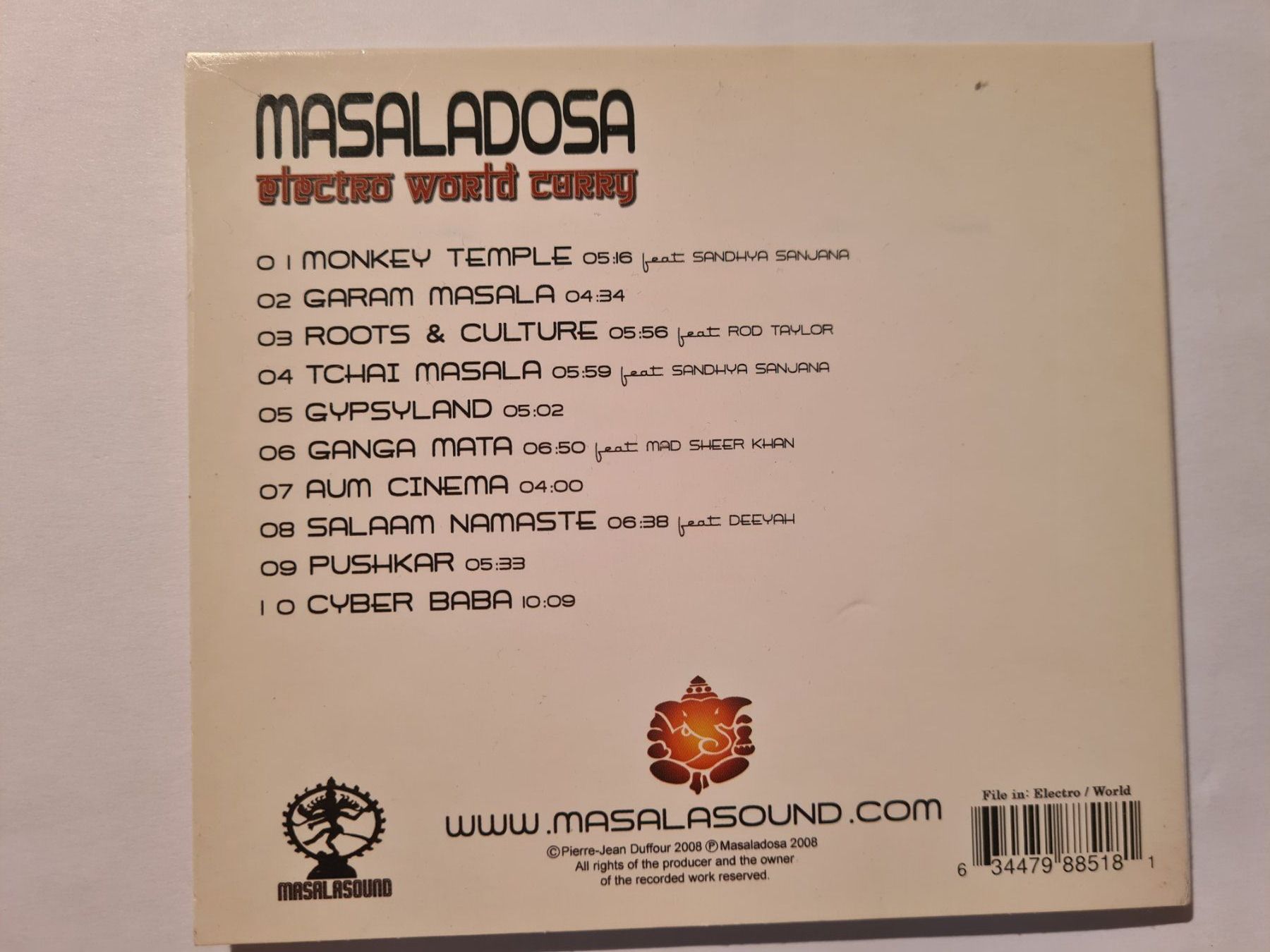 CD: Masaladosa "electro world curry" – Usato da Nyon venduto da gss_7jsq 1