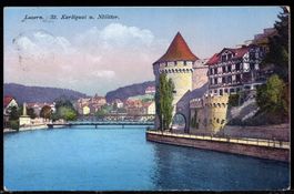 Luzern  St. Karliquai  u.  Nöllitor   1917