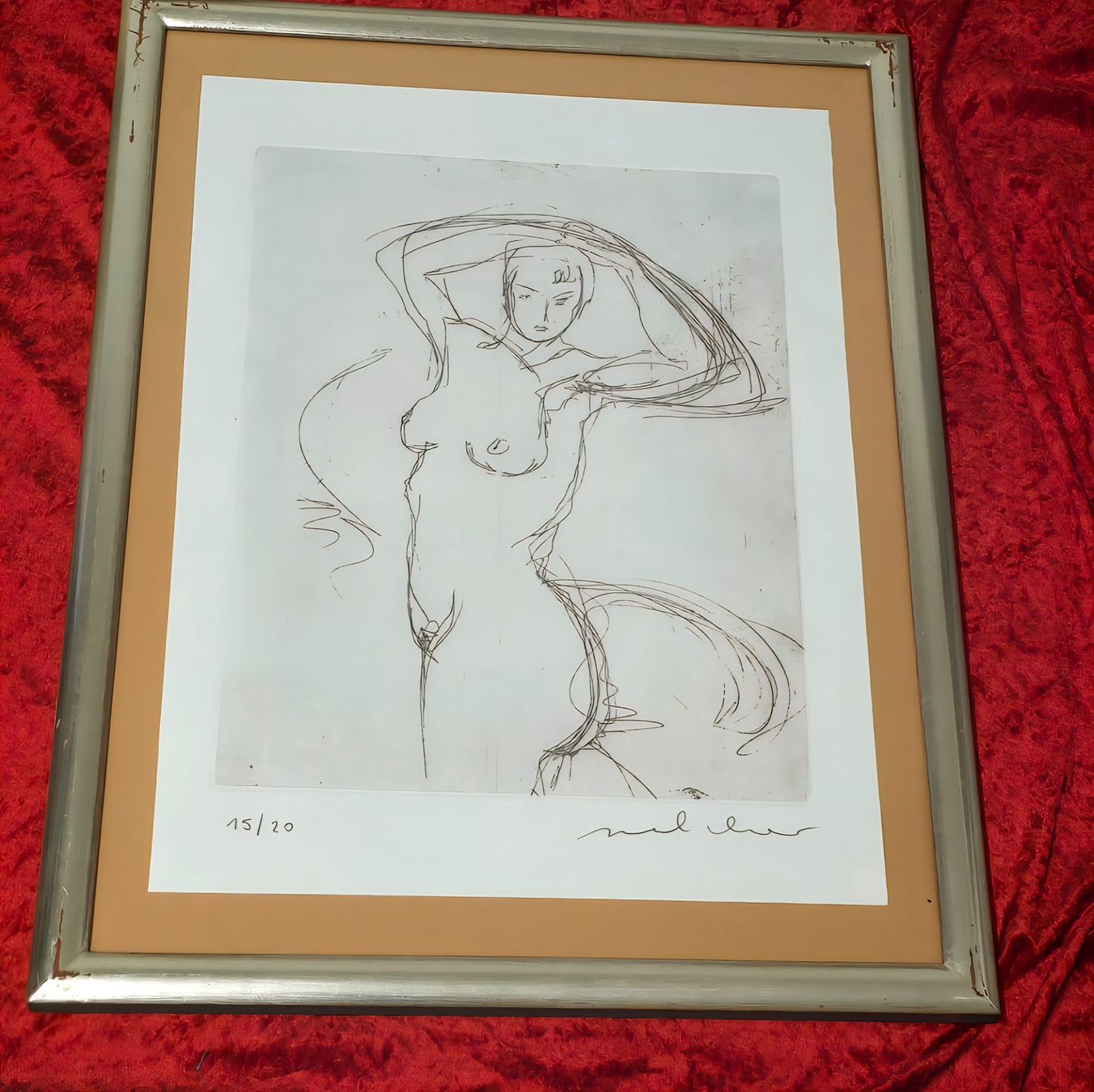 Grafica & Litografie: Walter Melcher. Filigrane Radierung. Handsign&nummeriert – Usato da Reinach BL venduto da Pendling 5