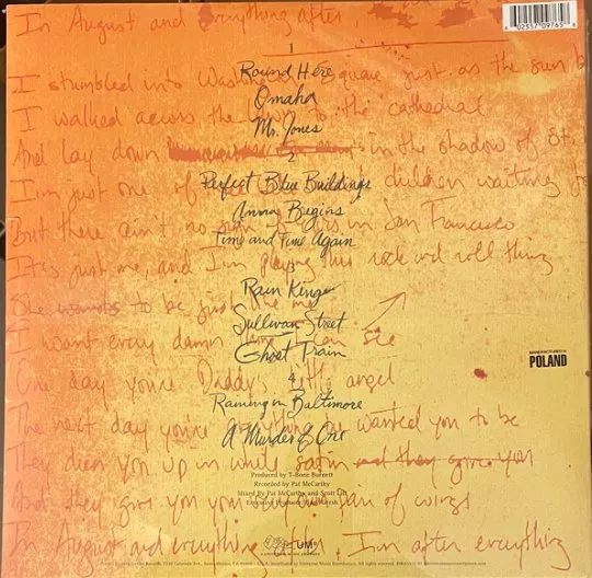 Dischi in vinile: Vinyle Counting Crows August and Everything After – Usato da Etoy venduto da vin_hss9 1