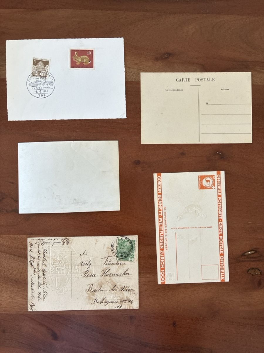Cartoline postali: 5 Ansichtskarten Schweiz von diversen Flugobjekten G – Usato da Oftringen venduto da Cla.vD.74 1