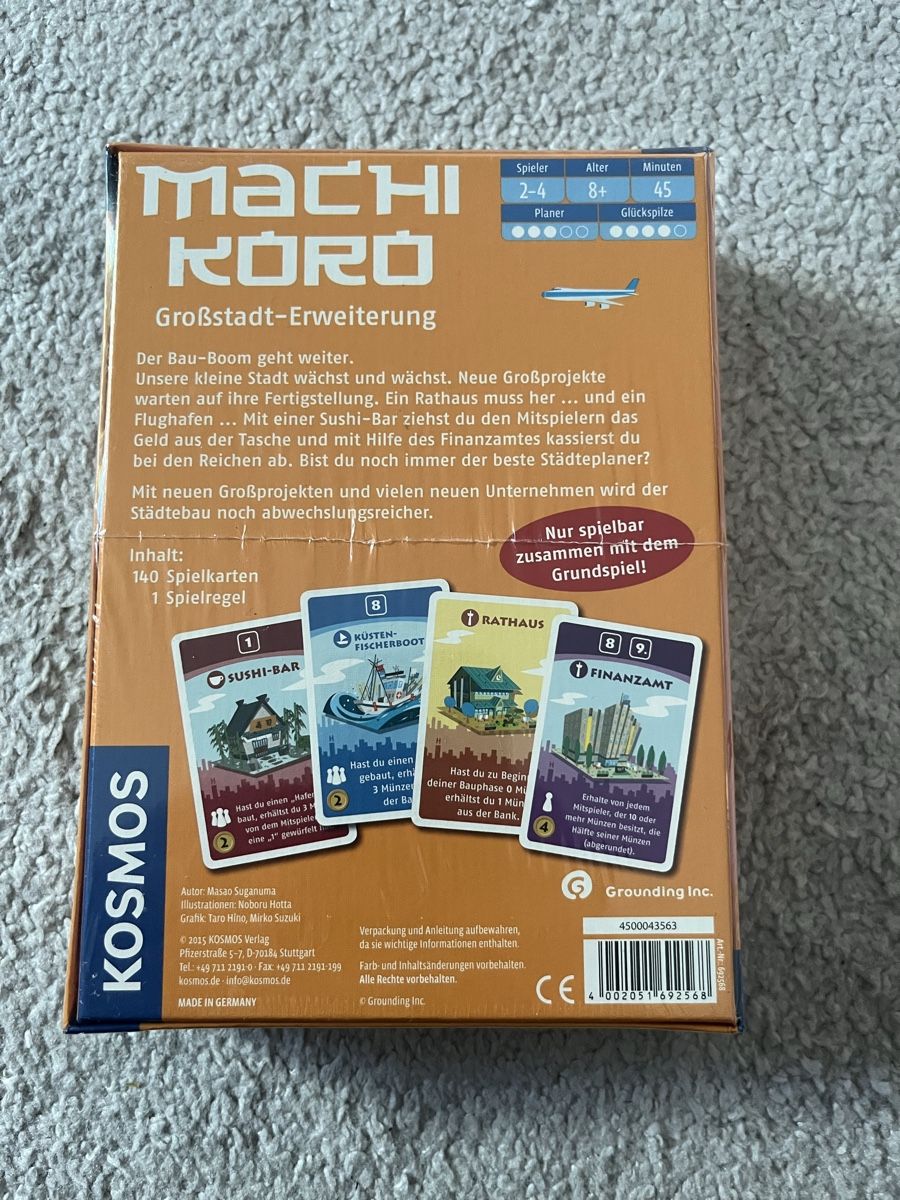 Kosmos Spiele: Machi Koro Erweiterung Gesellschaftsspiel – Neu und originalverpackt aus Zürich von ole_8rwr 1