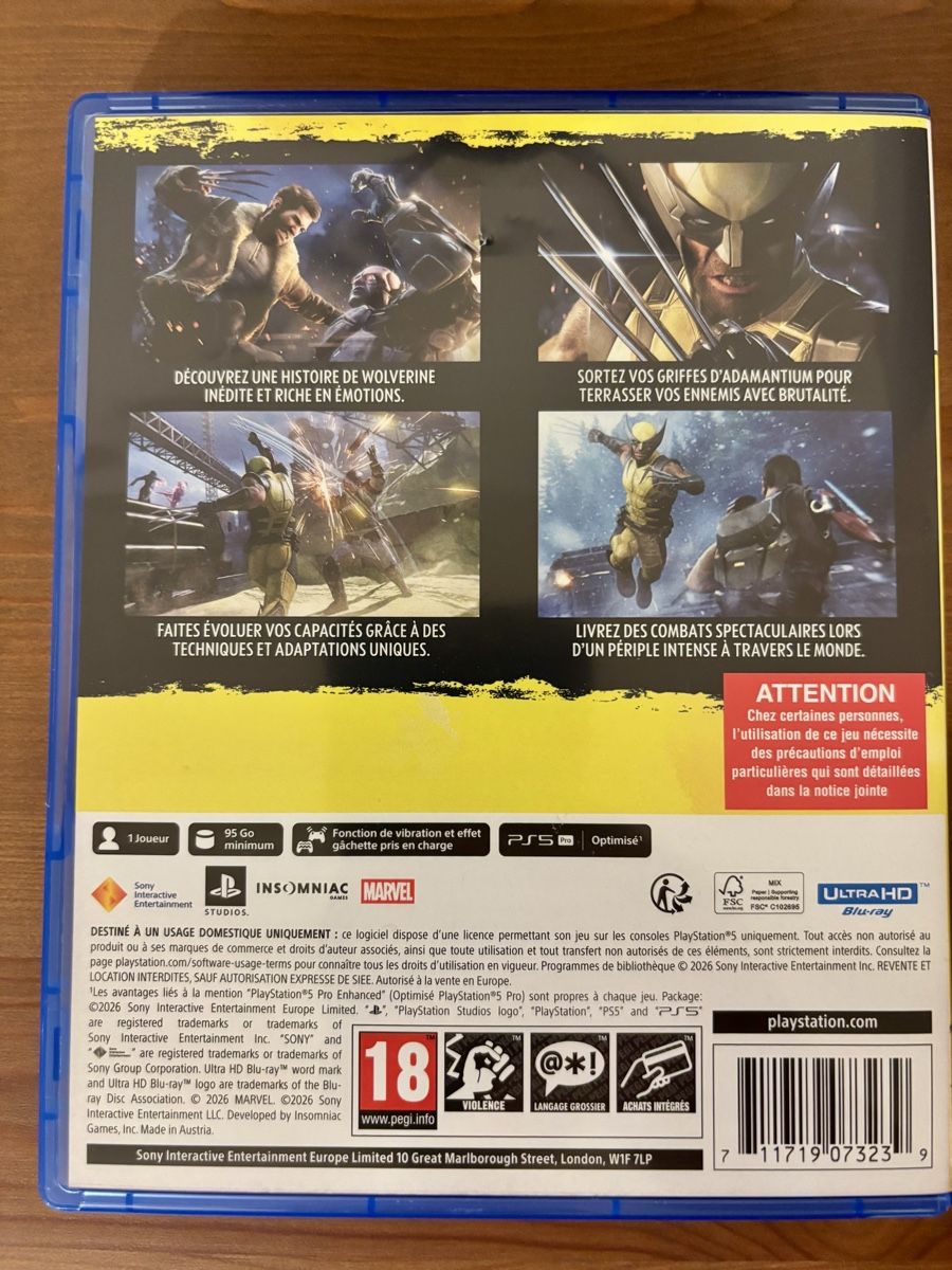 Sony Giochi: Marvel Wolverine Game for PlayStation 5 Like New – Usato da Thônex venduto da PeteAbagnele 2