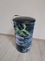 Sitzhocker Metall mit Stauraum Zen Motiv guter Zustand