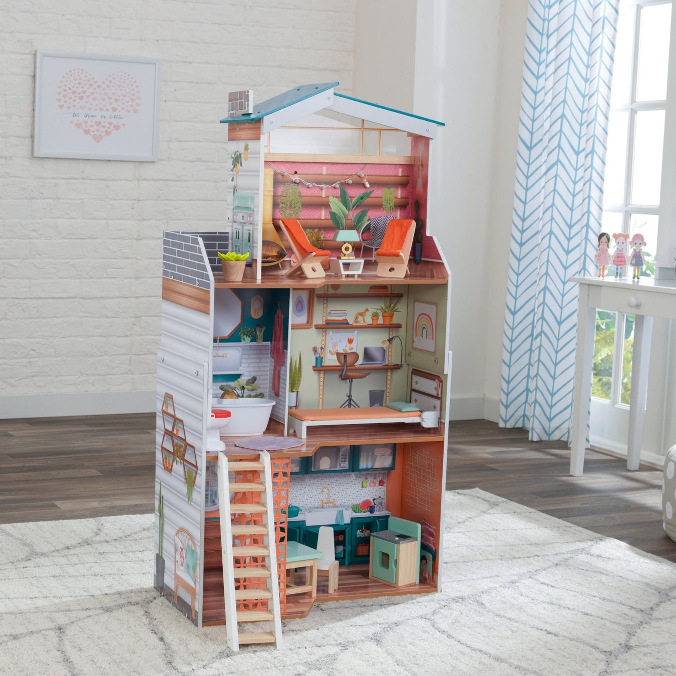 Case e mobili per bambole: Puppenhaus Marlow – Nuovo e nell'imballaggio originale da Erlinsbach venduto da Home-World 3