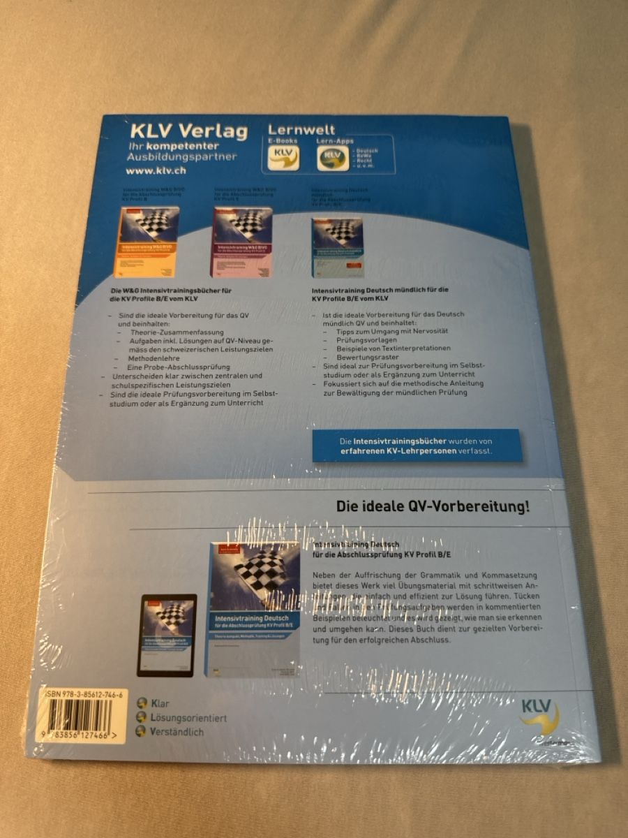 Bücher: Intensivtraining Deutsch KV Profil B/E – Neu und originalverpackt aus Zollikofen von rob_py5w 1