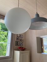 Milchglas Pendelleuchte Glaskugellampe