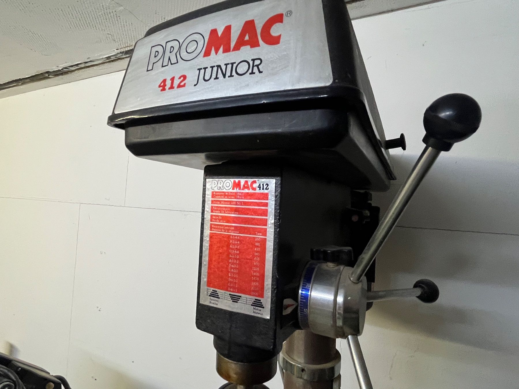 Promac Trapani: PROMAC 412 Junior Ständerbohrmaschine – Usato da obergösgen venduto da bin_x5yg 3