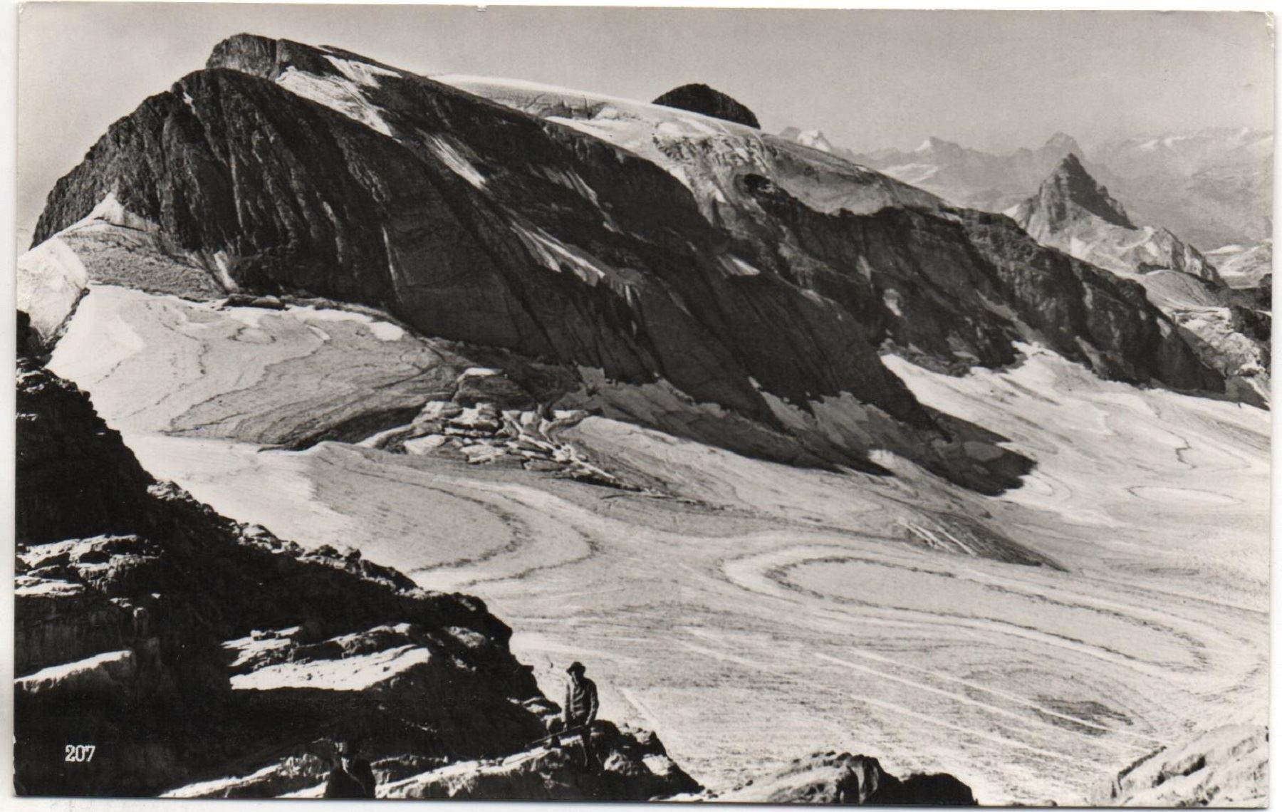 Ansichtskarten: BLICK VOM RUCHENGLÄRNISCH Bergsteiger – Gebraucht aus Jona von philajona