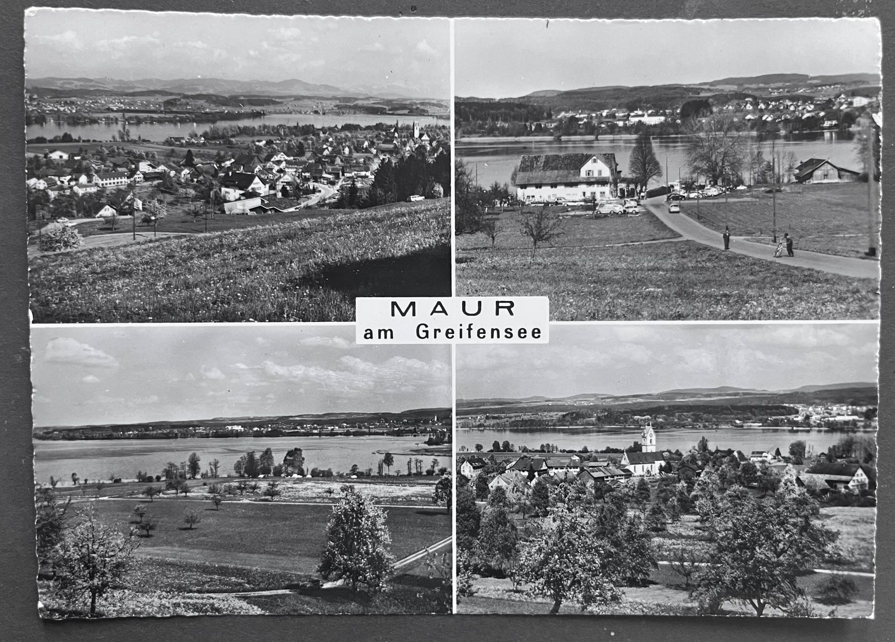 Cartes postales: MAUR am Greifensee 4 Ansichten Ort, ca. 1950 – D'occasion à Ostermundigen par DaxKarten-75