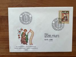 Sonderbrief Bundesfeier 1988 Stempel Rütli  (M332)