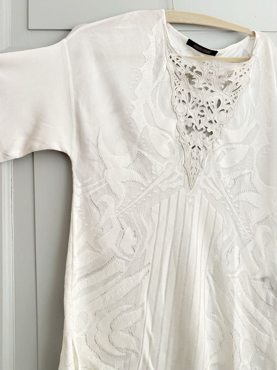Roberto Cavalli Top: Roberto Cavalli, Top, 38, Leder/Viskose/Poly – Usato da Zürich venduto da Pokimoki_1 3