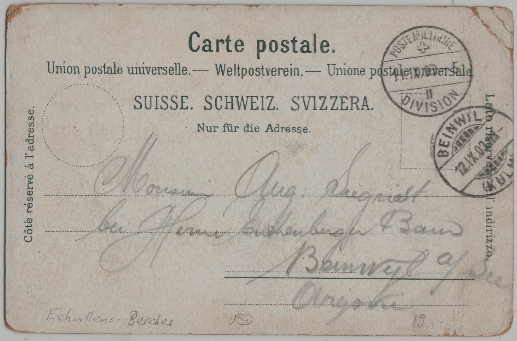 Cartoline postali: Souvenir de Fey – Antico da Ettingen venduto da Kartenplanet 1