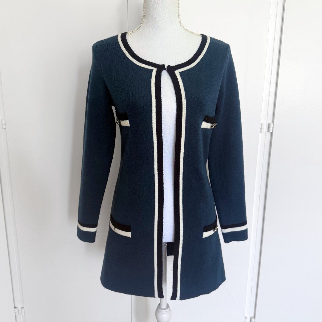 Morgan Gilet & Giacche senza maniche: MORGAN Gilet Long Vert - Taille S – Usato da Vevey venduto da secondlifevevey 1