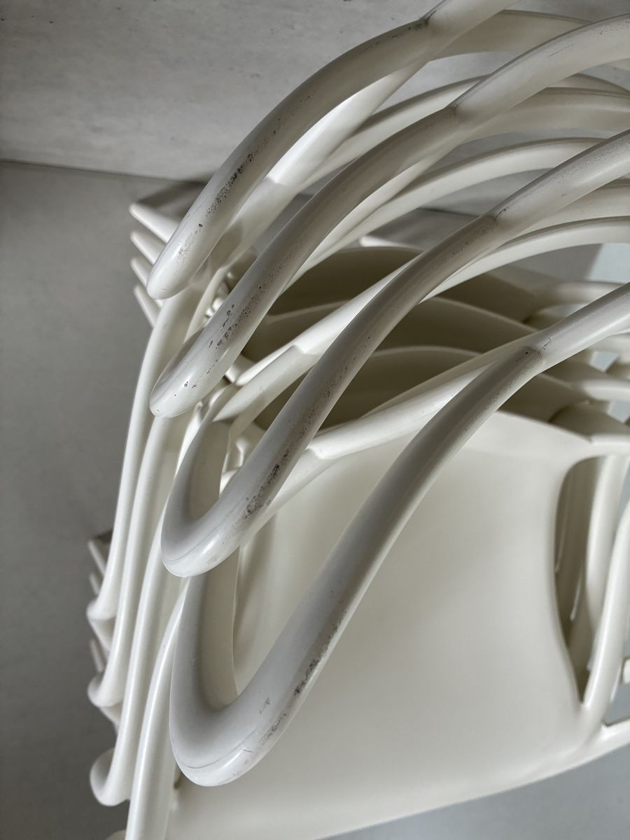Kartell Chaises: 4x Kartell Stuhl weiss – D'occasion à Courtaman par celien.berthold 9