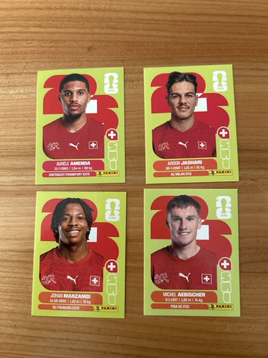 Panini Sammelbilder & Trading cards: Panini 2026 - SUI - 4 Stickers – Neu und originalverpackt aus St. Gallen von mic_2tbq